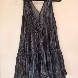 Free People Gray Mini Dress